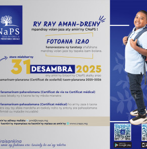 HO AN'NY RAY AMAN-DRENY MPANDRAY VOLAN-JAZA ATY AMIN'NY CNaPS