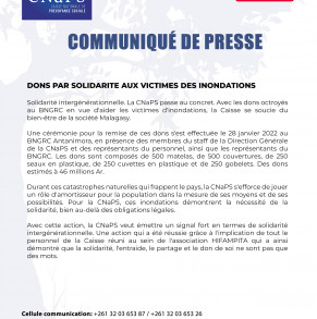 COMMUNIQUÉ DE PRESSE